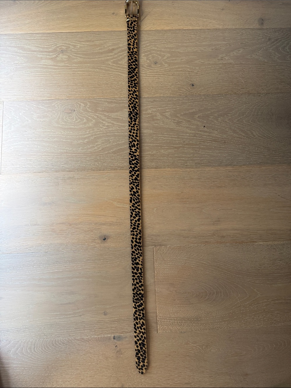 Leopard Print Women's Belt - Brown